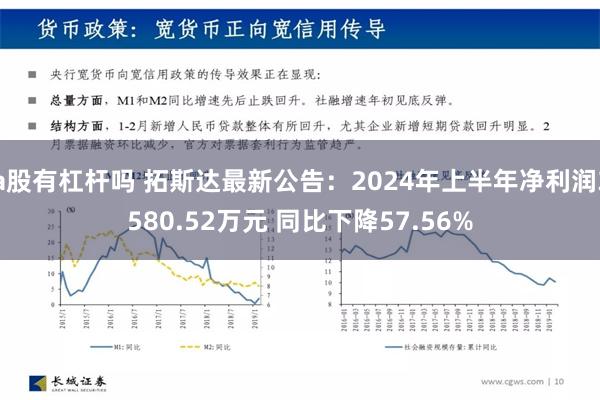 a股有杠杆吗 拓斯达最新公告：2024年上半年净利润3580.52万元 同比下降57.56%