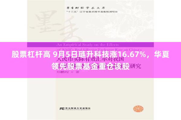 股票杠杆高 9月5日琏升科技涨16.67%，华夏领先股票基金