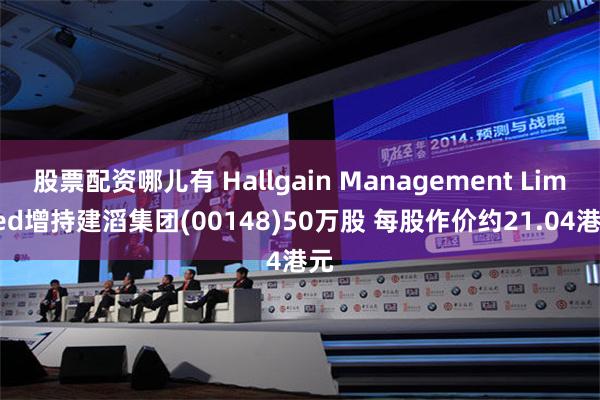 股票配资哪儿有 Hallgain Management Li