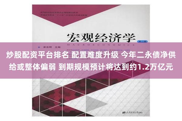 炒股配资平台排名 配置难度升级 今年二永债净供给或整体偏弱 到期规模预计将达到约1.2万亿元